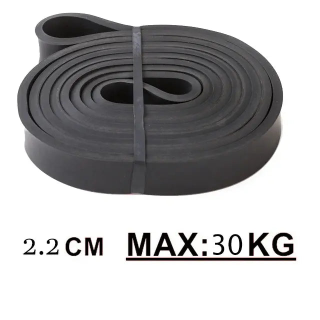 Tough Latex Resistance Band Elastic Exercise Strength Pull-Ups Auxiliary Band Pilates Gym Fitness Equipment Strengthening Train Lamiiche