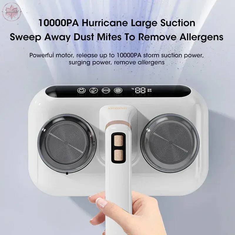 New Mattress Vacuum Mite Remover Cordless Handheld Cleaner Powerful Suction For Cleaning Bed Pillows Home Supplies - Lamiiche