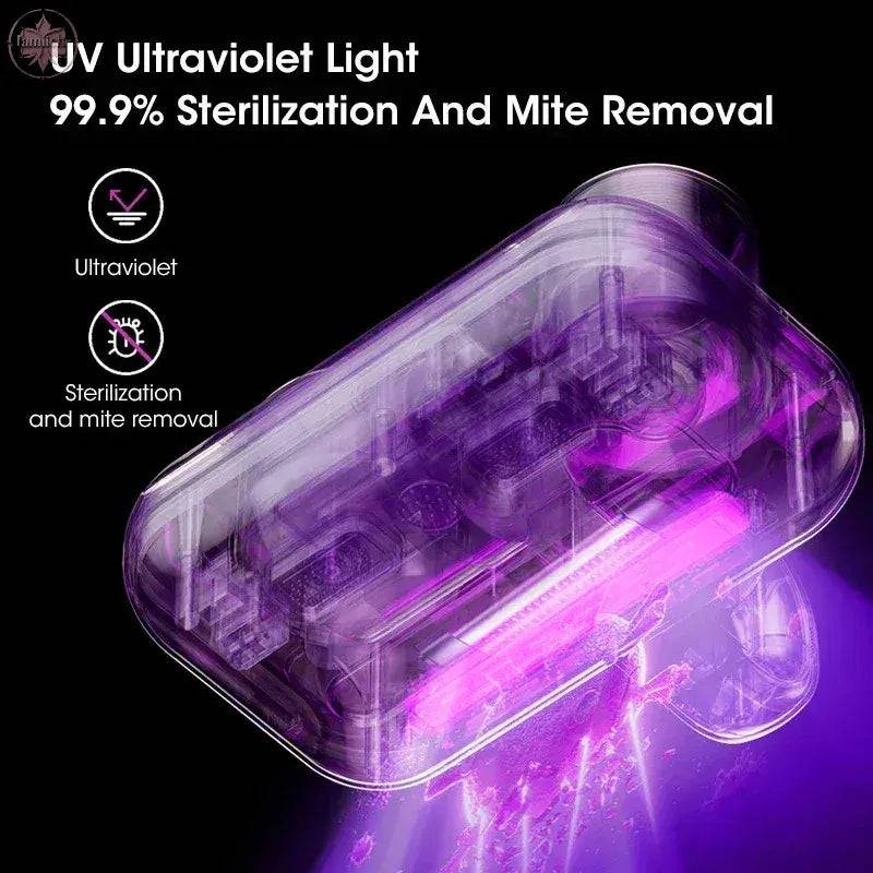 New Mattress Vacuum Mite Remover Cordless Handheld Cleaner Powerful Suction For Cleaning Bed Pillows Home Supplies - Lamiiche