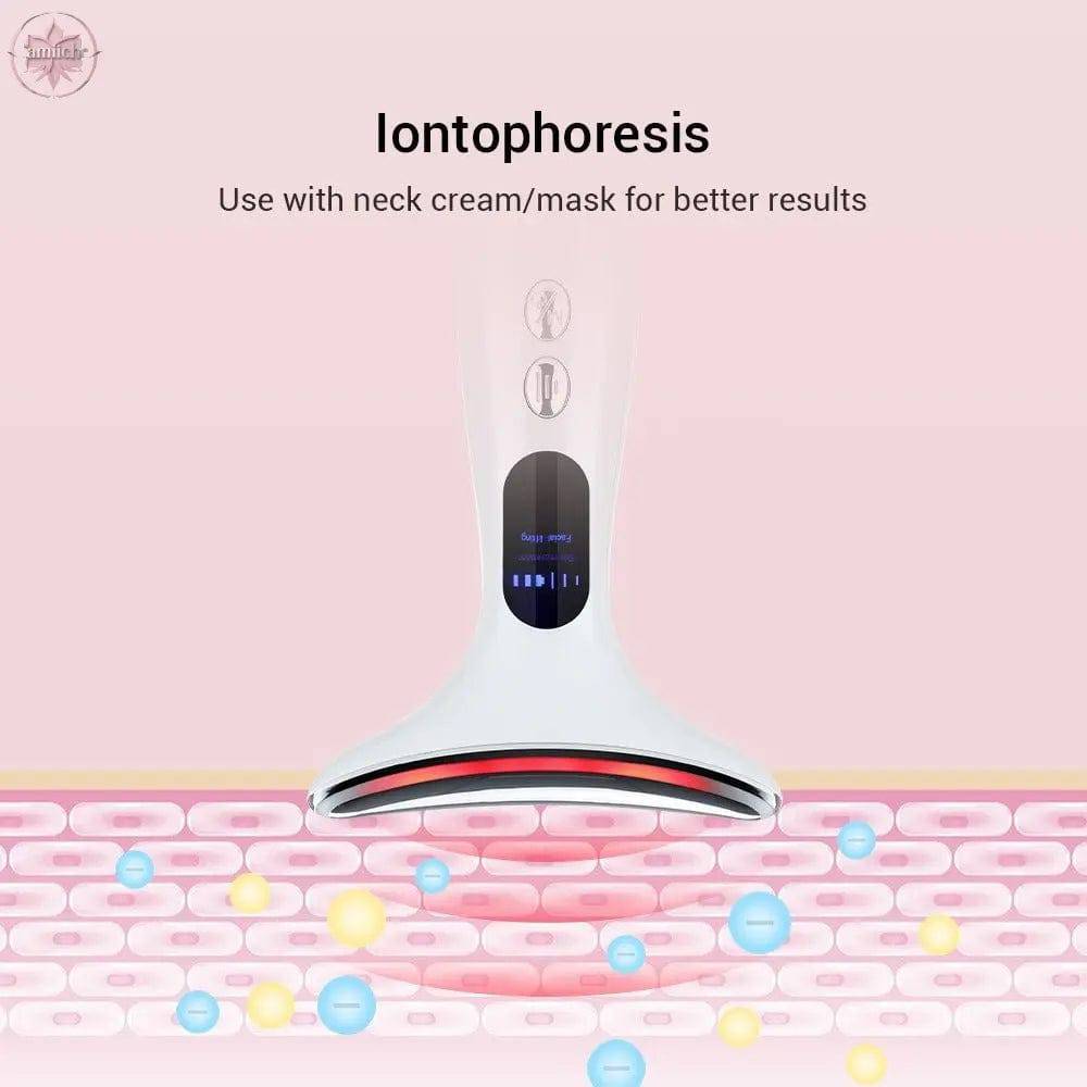 Color light microcurrent constant temperature neck beauty instrument neck and facial beauty instrument - Lamiiche