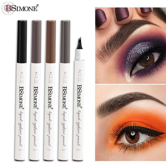 BSIMONE Four-Pronged Eyebrow Pencil For Makeup Artists Waterproof Non-Smudging Natural Three-Dimensional Eyebrow Pencil - Lamiiche