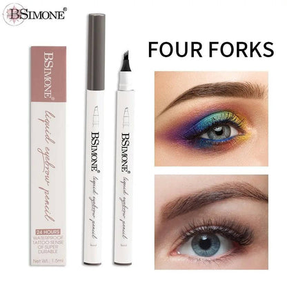 BSIMONE Four-Pronged Eyebrow Pencil For Makeup Artists Waterproof Non-Smudging Natural Three-Dimensional Eyebrow Pencil - Lamiiche