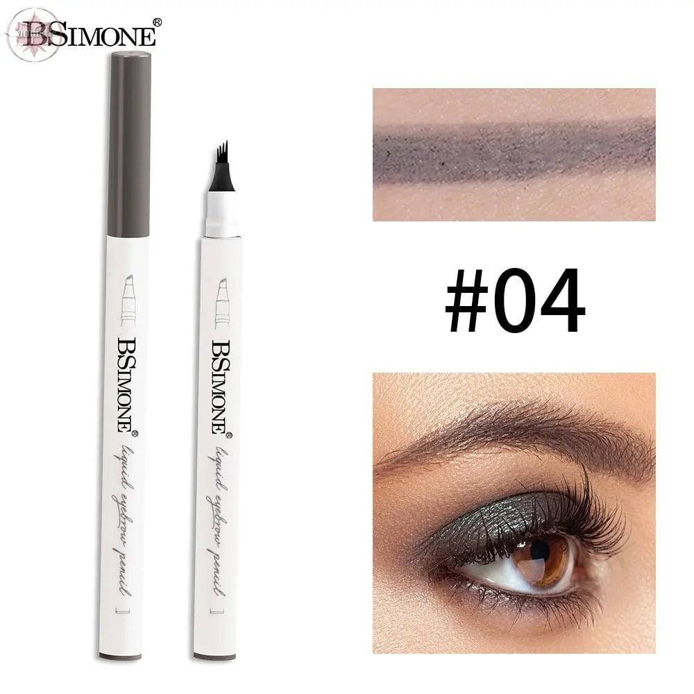 BSIMONE Four-Pronged Eyebrow Pencil For Makeup Artists Waterproof Non-Smudging Natural Three-Dimensional Eyebrow Pencil - Lamiiche