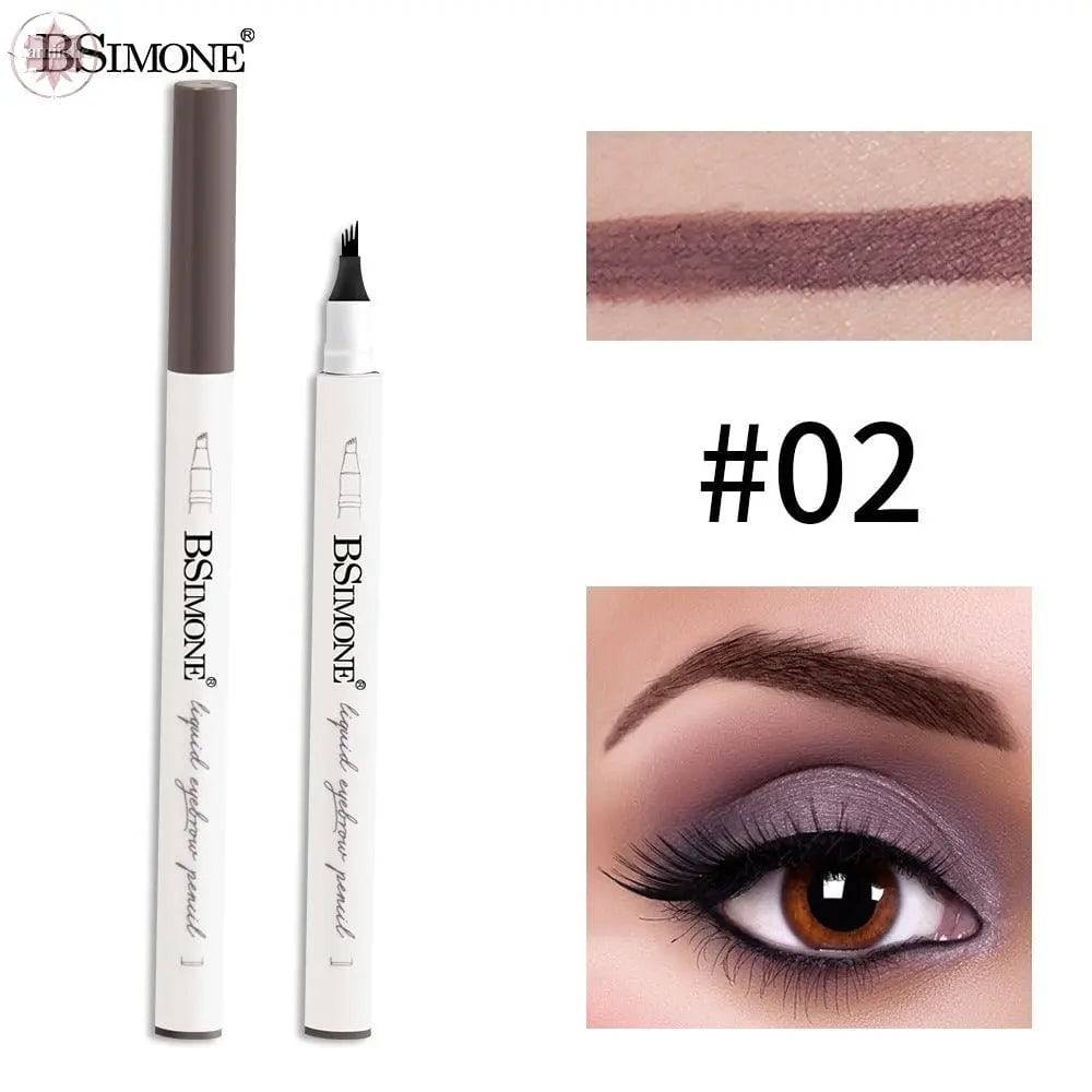 BSIMONE Four-Pronged Eyebrow Pencil For Makeup Artists Waterproof Non-Smudging Natural Three-Dimensional Eyebrow Pencil - Lamiiche