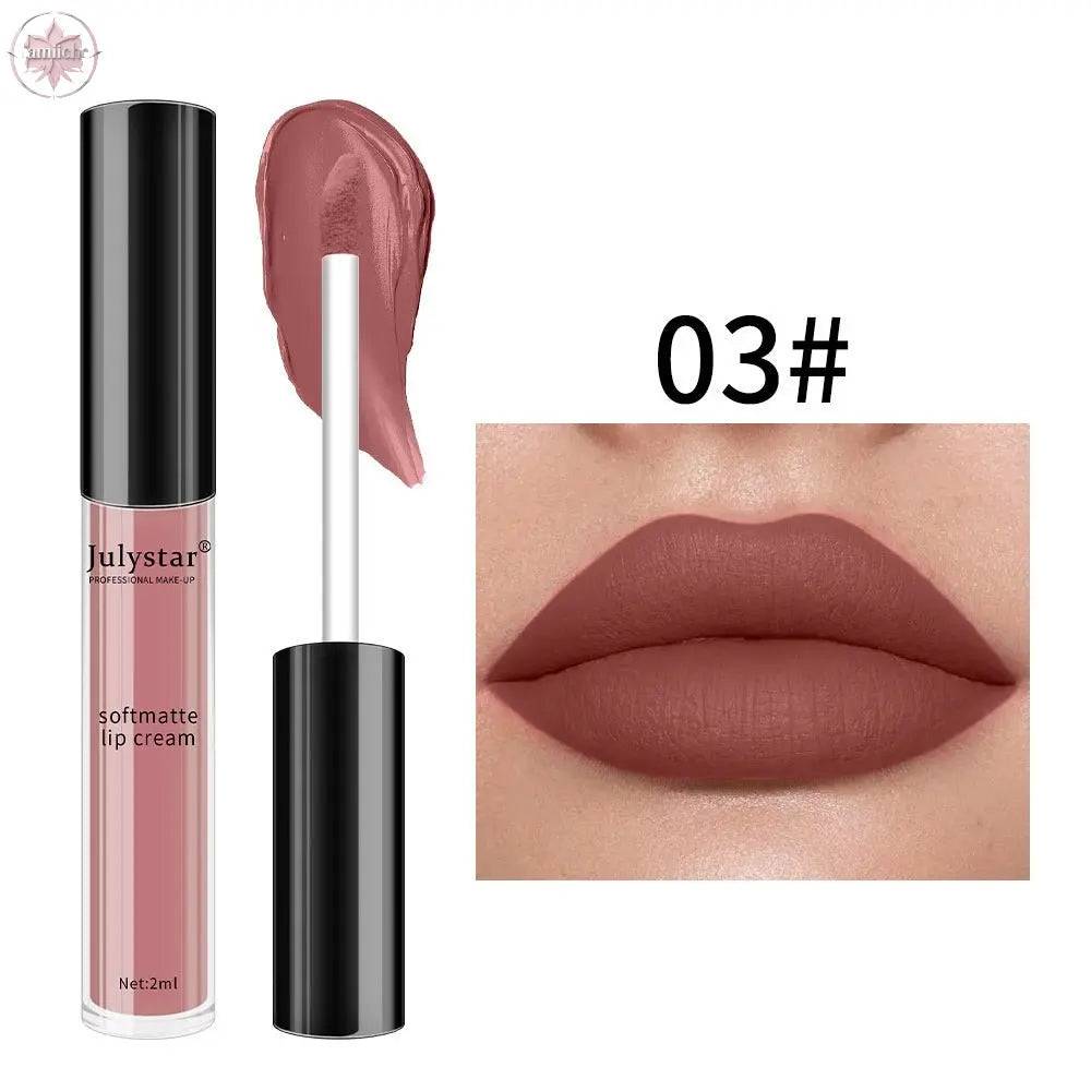 Christmas Makeup Powder Mist Matte Candy Lip Glaze Matte Long Lasting Moisturizing Liquid Lipstick - Lamiiche