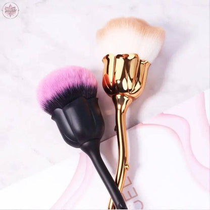 Flower Nail Brush For Manicure Rose Nail Art Brush Nail Accesories Tools Popular Round Small Gel polish Dust Cleaning Brushes - Lamiiche