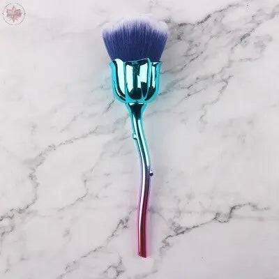 Flower Nail Brush For Manicure Rose Nail Art Brush Nail Accesories Tools Popular Round Small Gel polish Dust Cleaning Brushes - Lamiiche