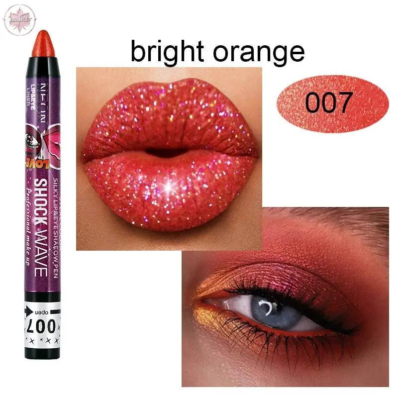 KISS SUSY 36 color eye shadow pencil stick lip pencil 2 in 1 is not easy to smudge - Lamiiche