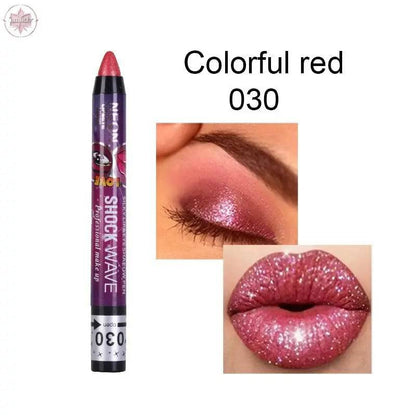 KISS SUSY 36 color eye shadow pencil stick lip pencil 2 in 1 is not easy to smudge - Lamiiche