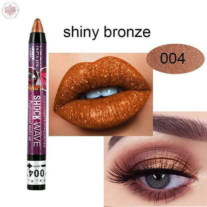 KISS SUSY 36 color eye shadow pencil stick lip pencil 2 in 1 is not easy to smudge - Lamiiche