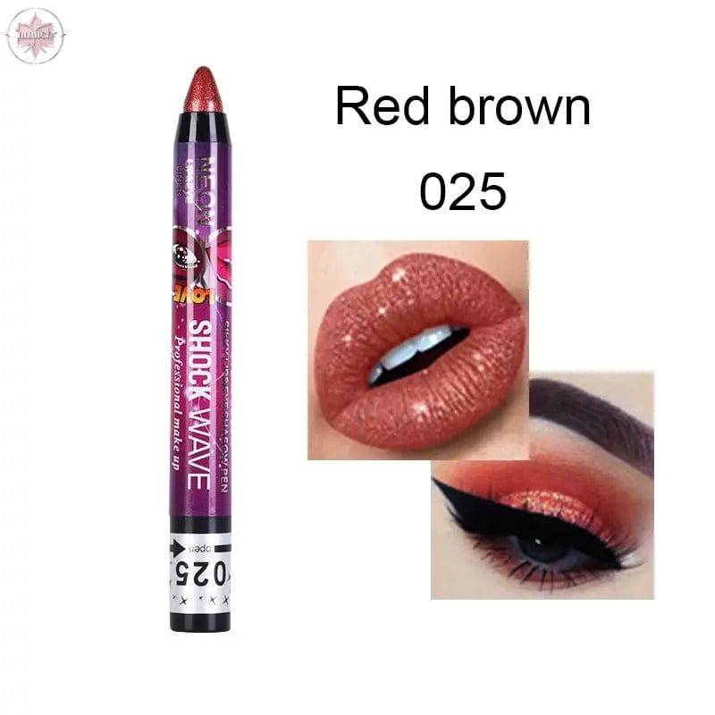 KISS SUSY 36 color eye shadow pencil stick lip pencil 2 in 1 is not easy to smudge - Lamiiche