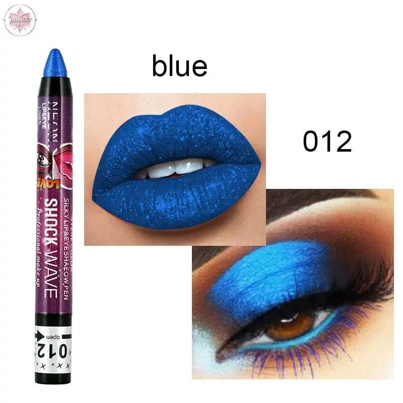 KISS SUSY 36 color eye shadow pencil stick lip pencil 2 in 1 is not easy to smudge - Lamiiche