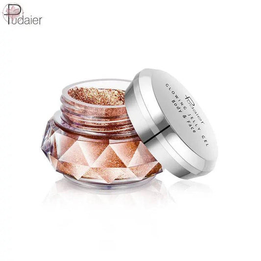 Pudaier Jelly Gel Face Highlighter Body Highlighter Mermaid Eyeshadow - Lamiiche