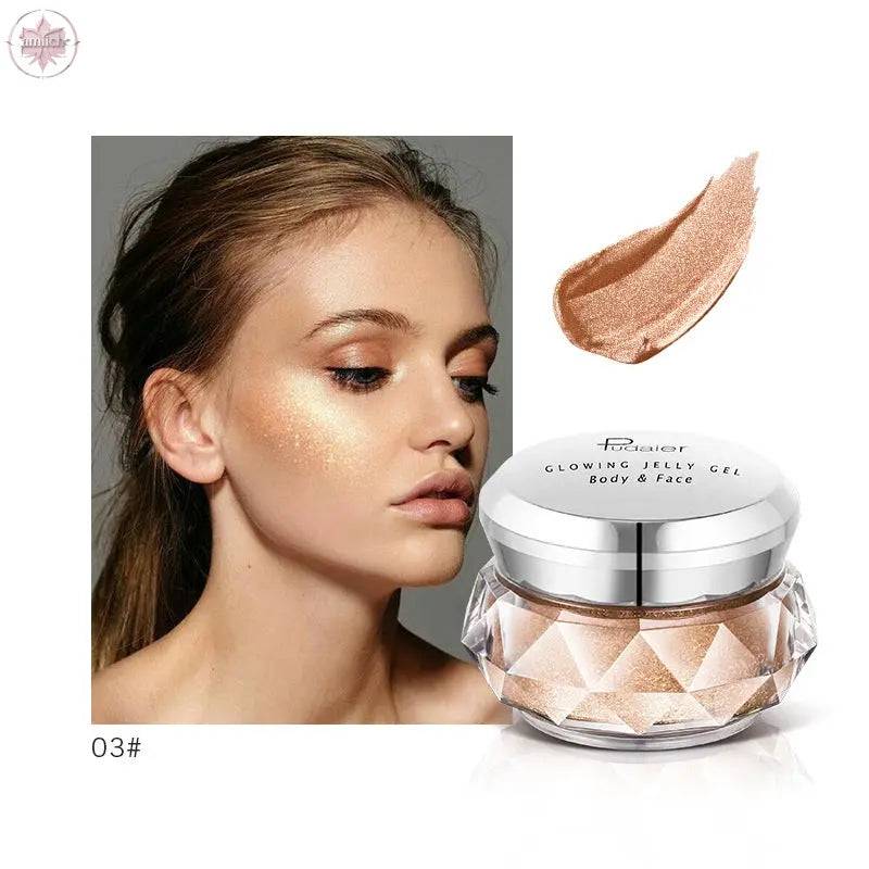 Pudaier Jelly Gel Face Highlighter Body Highlighter Mermaid Eyeshadow - Lamiiche