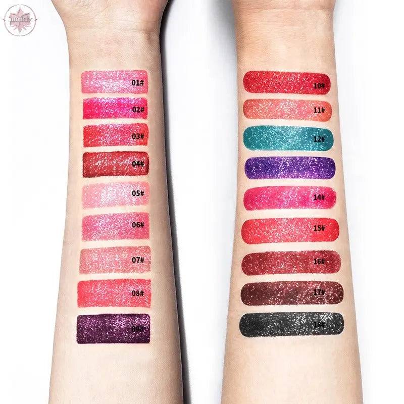 Pudaier matte pearl gloss lip gloss does not stick to cup lip glaze, develops color, liquid lipstick, and lip gloss - Lamiiche