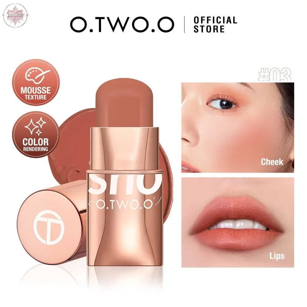 Vigorous and smooth powder blusher cream can improve the appearance and highlight the natural nude makeup powder blusher stick makeup SC049 - Lamiiche