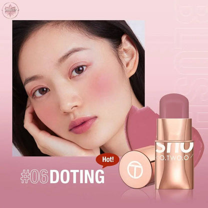 Vigorous and smooth powder blusher cream can improve the appearance and highlight the natural nude makeup powder blusher stick makeup SC049 - Lamiiche