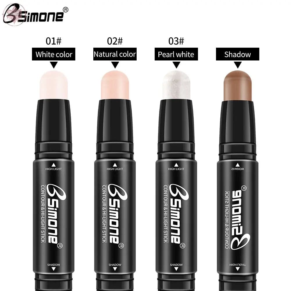 Double-Ended Highlighting Stick Concealer Nose-Shadow Highlighter To Fix Spots Side Shadow Highlighter Stick - Lamiiche