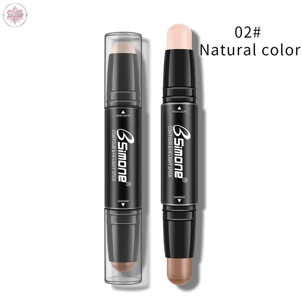 Double-Ended Highlighting Stick Concealer Nose-Shadow Highlighter To Fix Spots Side Shadow Highlighter Stick - Lamiiche