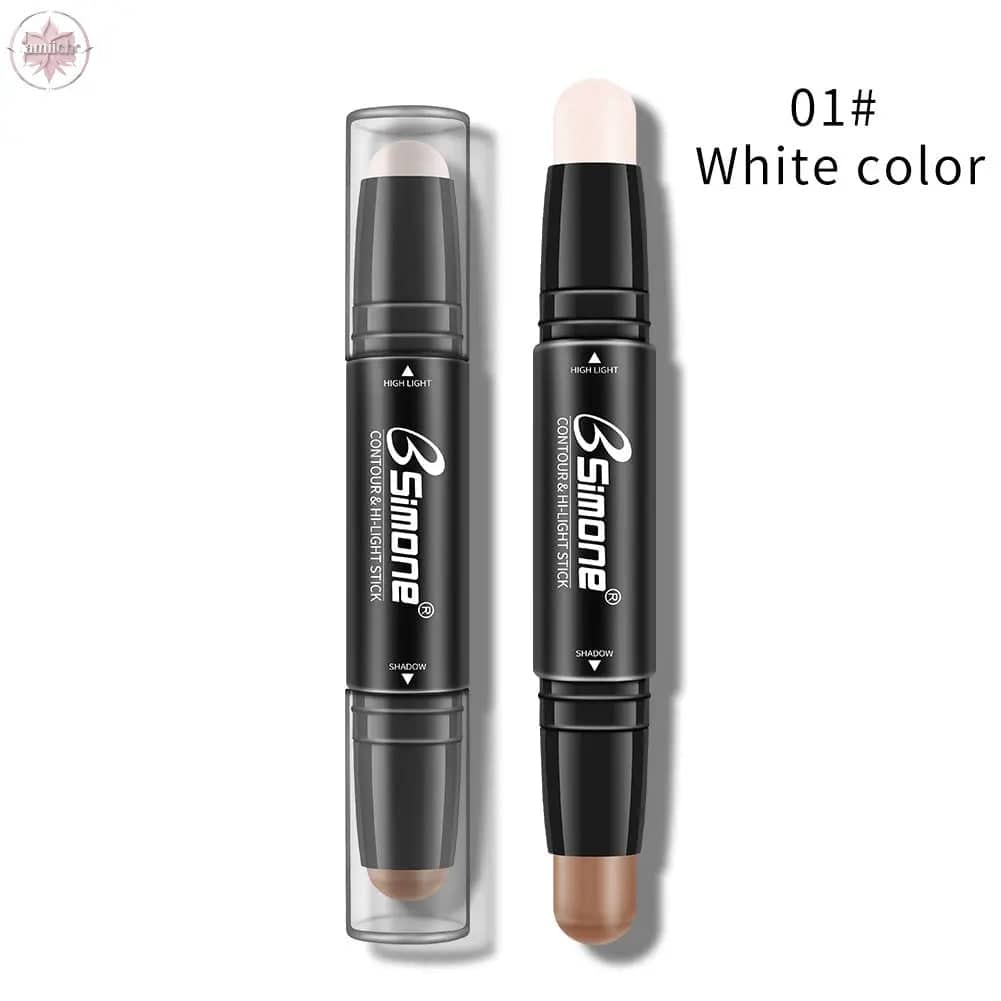 Double-Ended Highlighting Stick Concealer Nose-Shadow Highlighter To Fix Spots Side Shadow Highlighter Stick - Lamiiche