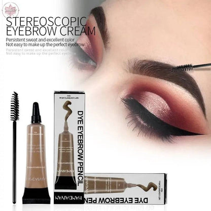 Handaiyan Styled Eyebrow Gel Waterproof and Non Halogenic Liquid Eyebrow Dyeing Cream Wild Eyebrow Holder - Lamiiche