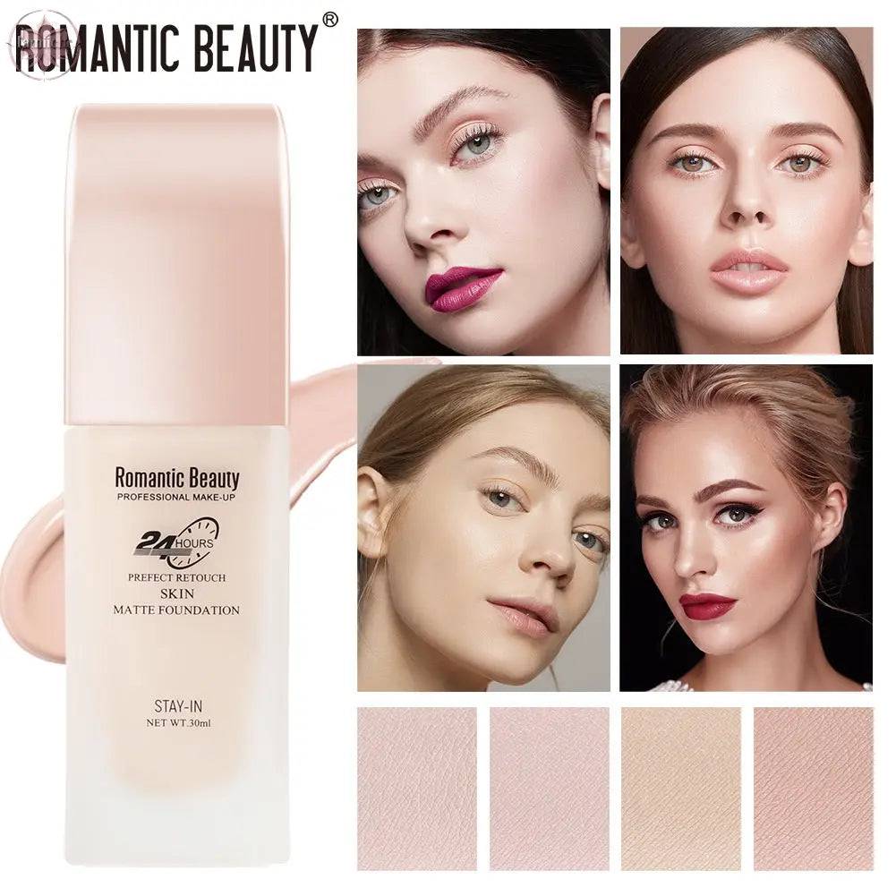 Romantic Beauty 30ml Long-Lasting Oil Control Non-Removal Foundation Concealer And Moisturizer Makeup Foundation - Lamiiche