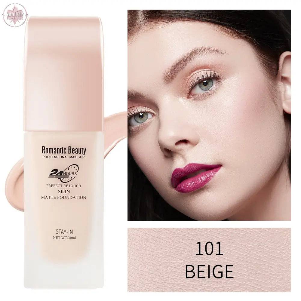 Romantic Beauty 30ml Long-Lasting Oil Control Non-Removal Foundation Concealer And Moisturizer Makeup Foundation - Lamiiche