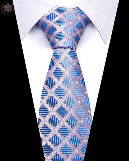 Men's 8cm Business Professional Striped Tie Wedding Suit Accessories Polyester Tie Men - Lamiiche