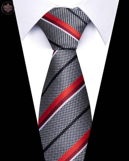 Men's 8cm Business Professional Striped Tie Wedding Suit Accessories Polyester Tie Men - Lamiiche