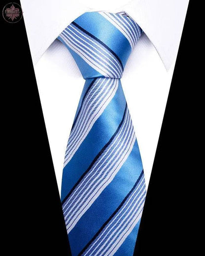 Men's 8cm Business Professional Striped Tie Wedding Suit Accessories Polyester Tie Men - Lamiiche