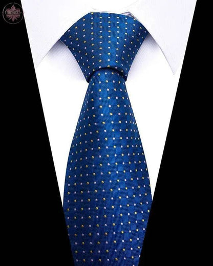 Men's 8cm Business Professional Striped Tie Wedding Suit Accessories Polyester Tie Men - Lamiiche