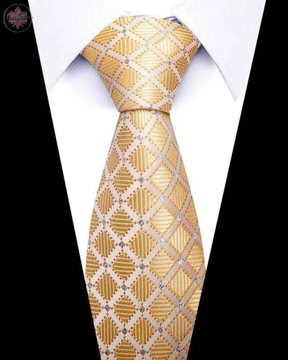 Men's 8cm Business Professional Striped Tie Wedding Suit Accessories Polyester Tie Men - Lamiiche