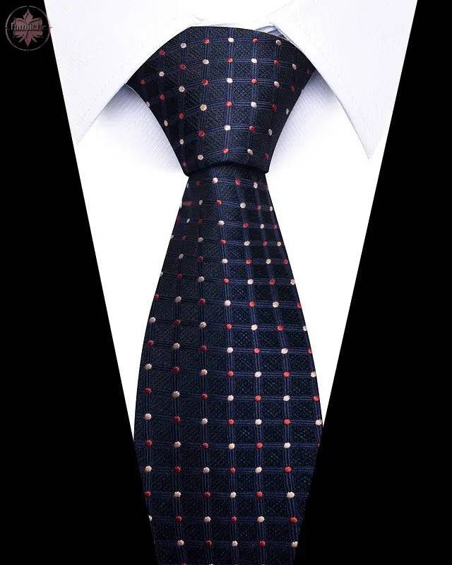 Men's 8cm Business Professional Striped Tie Wedding Suit Accessories Polyester Tie Men - Lamiiche