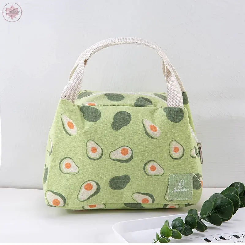 Insulated bag with thick aluminum foil, insulated lunch box bag with zipper, rice bag, meal bag, lunch box bag  Lamiiche