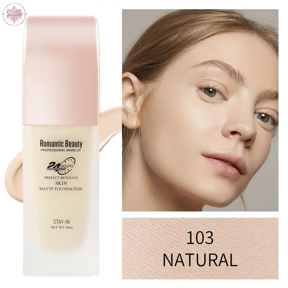 Romantic Beauty 30ml Long-Lasting Oil Control Non-Removal Foundation Concealer And Moisturizer Makeup Foundation  Lamiiche