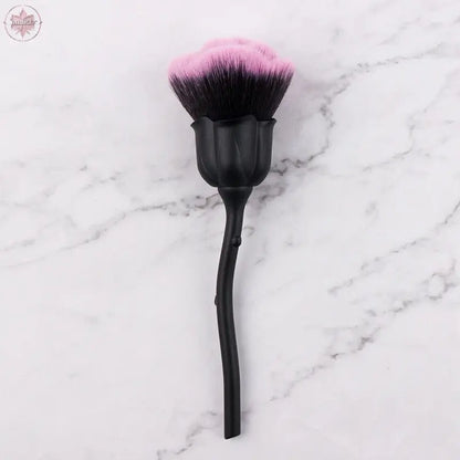 Flower Nail Brush For Manicure Rose Nail Art Brush Nail Accesories Tools Popular Round Small Gel polish Dust Cleaning Brushes 