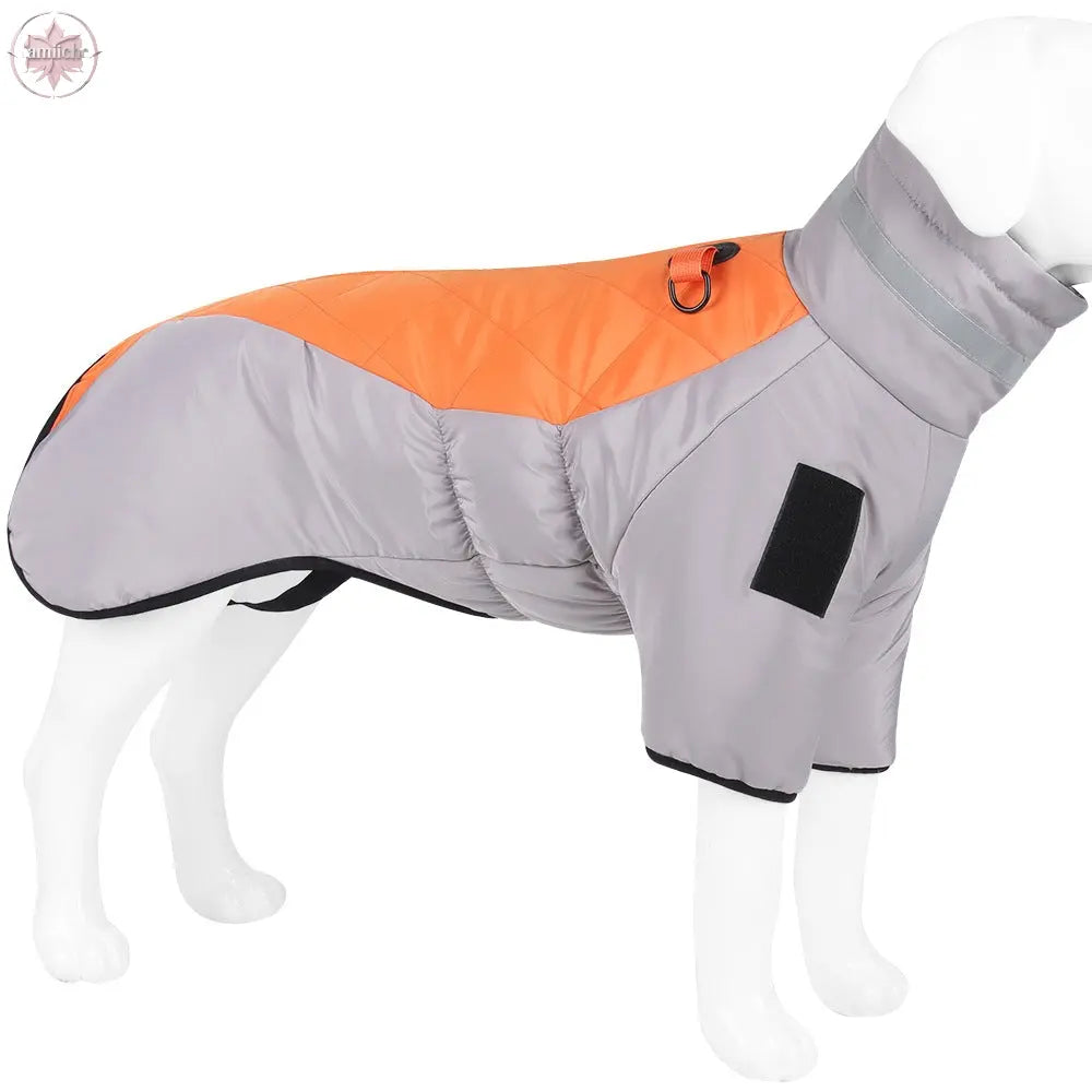 Pet Clothes Autumn And Winter Thickened Large Dog Clothes Reflective Warm Pet Cotton Padded Clothes Pet Clothes  Lamiiche