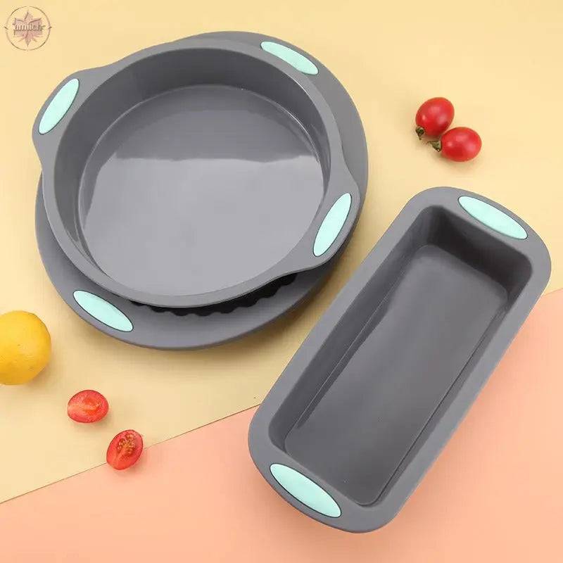 Silicone chiffon cake mold rectangular round high temperature resistant baking pan toast donut mold - Lamiiche