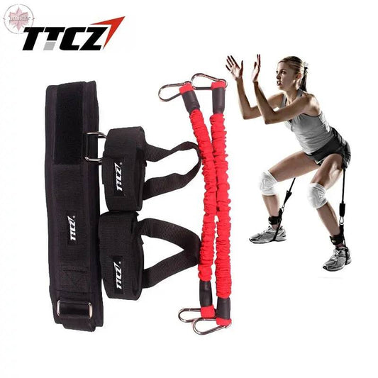 TTCZ Fitness Bounce Trainer Rope Resistance Band  Basketball Tennis Running Jump Leg Strength Agility Training Strap  equipment - Lamiiche