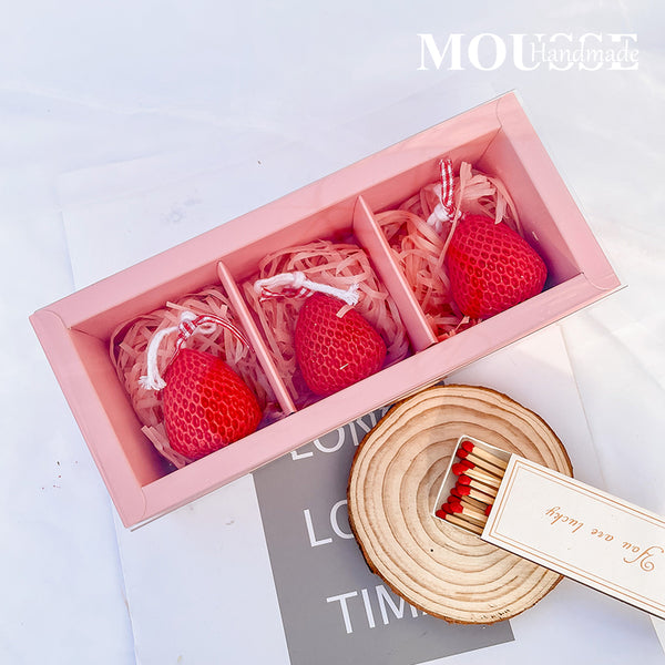 Aromatherapy Strawberry Candle Gift Box: Ideal birthday present, cute decor for girls, and perfect hand - gift for friends. - Lamiiche