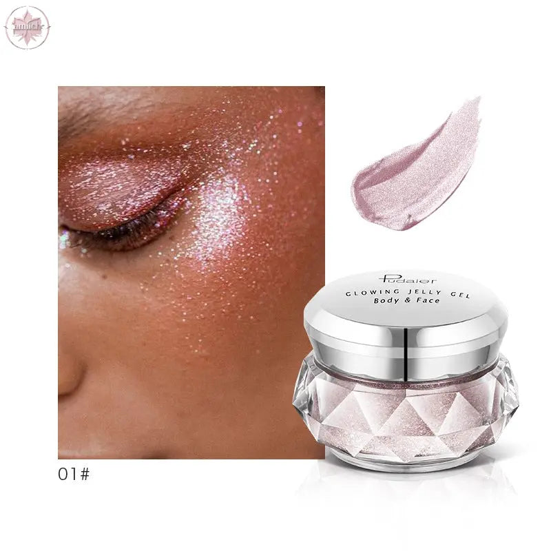 Pudaier Jelly Gel Face Highlighter Body Highlighter Mermaid Eyeshadow  Lamiiche