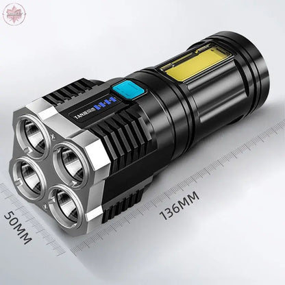 5 Led Flashlight Strong Light Outdoor Portable Cob Side Light Work Light USB Rechargeable Led Flashlight  Lamiiche