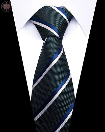 Men's 8cm Business Professional Striped Tie Wedding Suit Accessories Polyester Tie Men  Lamiiche