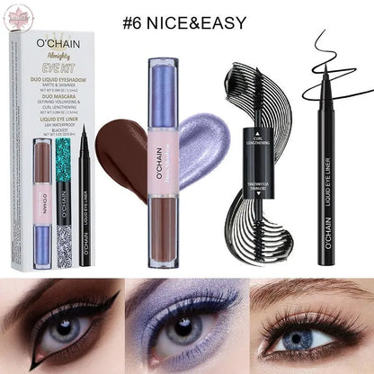 O'CHAI NMascara, long, thick, curling eyeliner, ultra-fine waterproof, non-smudge liquid eyeshadow  Lamiiche