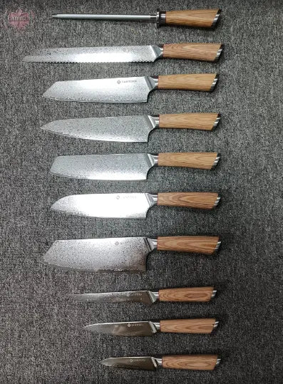 67 layer AUS 10 Damascus Steel kitchen Knives  Lamiiche