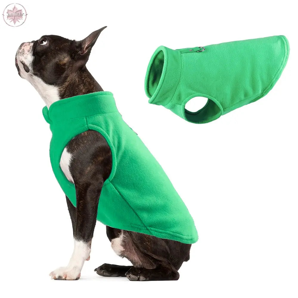 Pet Clothes Thickened Solid Fleece Pet Vest Dog Clothes  Lamiiche