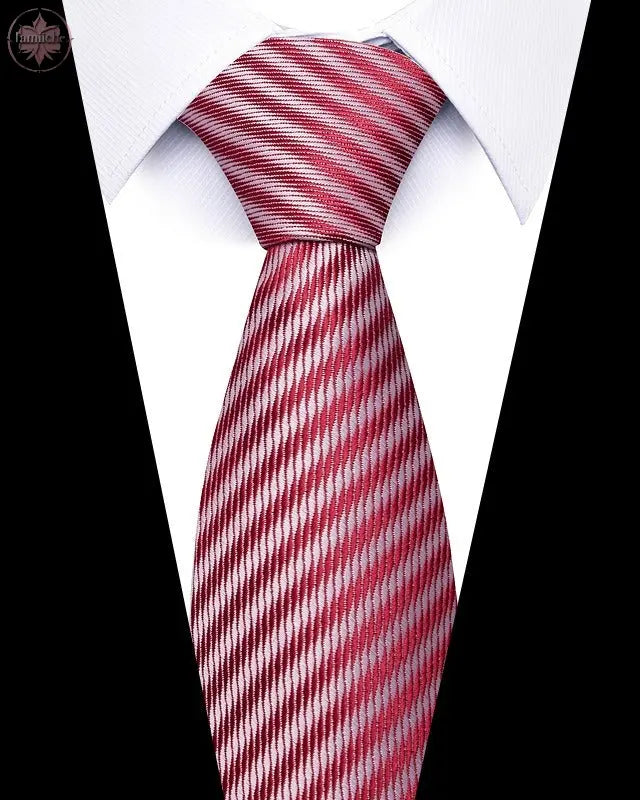 Men's 8cm Business Professional Striped Tie Wedding Suit Accessories Polyester Tie Men  Lamiiche