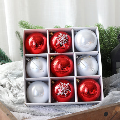 Christmas Ball Set Gift Box Christmas Painting Gift Pack Ball Christmas Tree Decoration Pendant