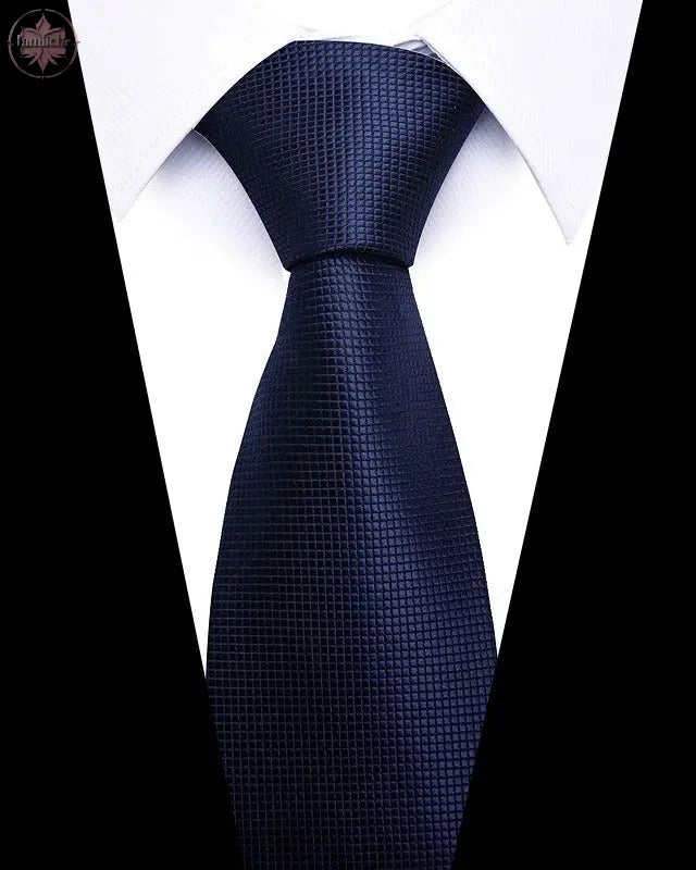 Men's 8cm Business Professional Striped Tie Wedding Suit Accessories Polyester Tie Men  Lamiiche