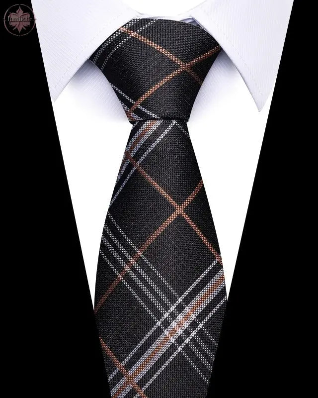 Men's 8cm Business Professional Striped Tie Wedding Suit Accessories Polyester Tie Men  Lamiiche